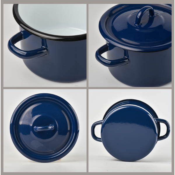 Cylindrical pot 2.0 L with hollow handle on the lid "Valentina"