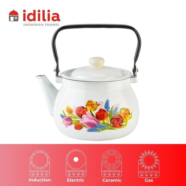 Kettle 2.5 L "Spring Bouquet (white)"