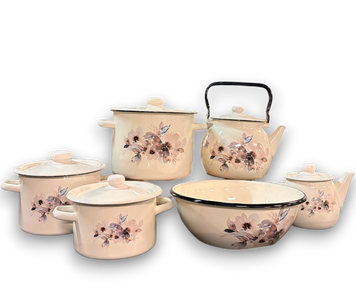 Эмалированный комплект &laquo;Жасмин&raquo; в молочном цвете I1320jasmin фото