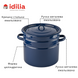 Cylindrical pot 12.0 L with hollow handle on the lid "Valentina" I162415/4валент photo 5