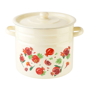 Cylindrical pot 12.0 L "Pomegranate (milk)"
