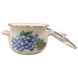 Spherical pot 7.0 L with stainless steel rim and glass lid "Blueberry (milk)" I619205/2мголуб photo 2