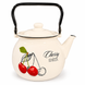 3.5 L Enamel Kitchen Kettle "Cherry Idilia (Cream)" I271305/2мвишняІ photo 1