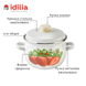 Spherical pot 3.5 L with stainless steel rim "Strawberry (white)" I19135/2клуб photo 5