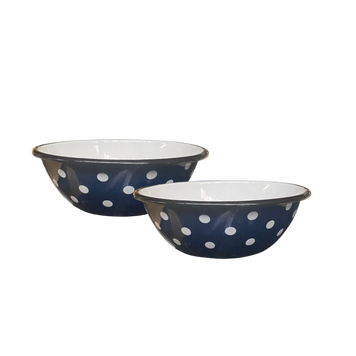 Bowls 0.6 L "Polka (blue)" (2 pcs.)