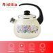 Kettle 2.5 L with stainless steel rim and whistle "Anabel (milk)" I27115/2манабель photo 4