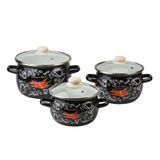Spicey (black) spherical pot set.