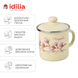 Mug 1.0 L with stainless steel rim and lid "Magnolia (milk)" I02075/2ммагнол photo 3