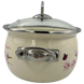 Spherical pot 2.5 L with stainless steel fittings and glass lid "Magnolia (milk)" I819115ммагнол photo 2