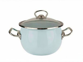 5 L spherical pot with stainless steel fittings in &ldquo;Turquoise&rdquo; color