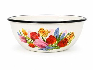 4 L Enamel Bowl &ldquo;Spring Bouquet&rdquo;