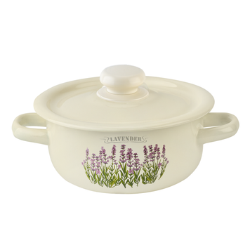 Cylindrical pot 1.5 L "Lavender (milk)"