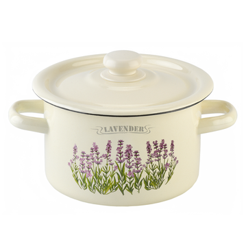 Cylindrical pot 2.0 L "Lavender (milk)"