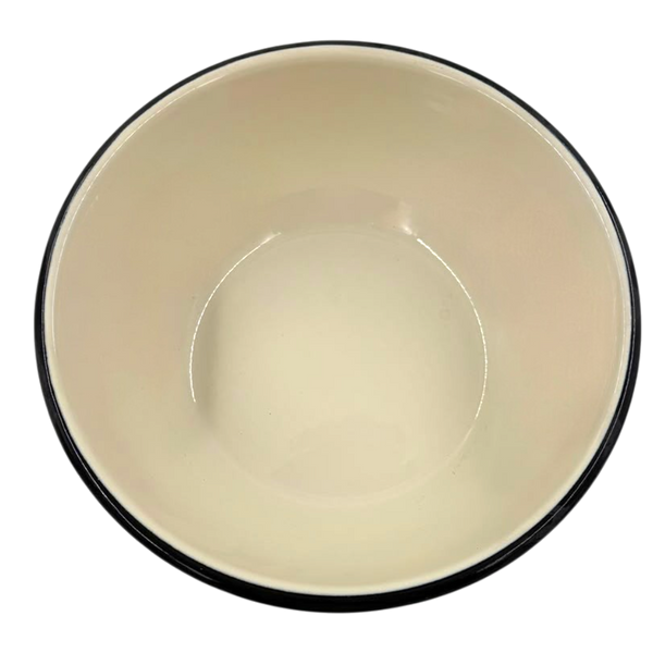 Enamel Bowl "Blueberry (Cream)" 4 L