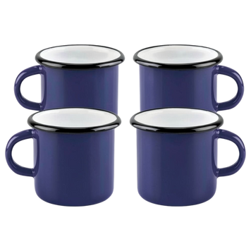 Set of 0.5 L Enamel Mugs (4 pcs) &ldquo;Winter Evening&rdquo;