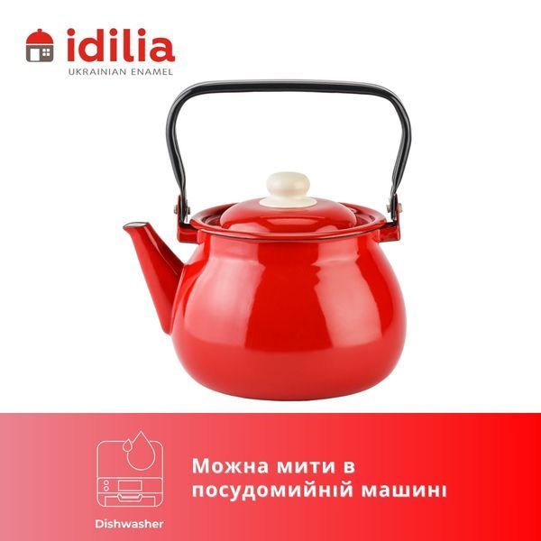 Чайник эмалированный 2,5 л "Красная" I27105/4красн фото
