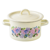 Cylindrical pot 2.0 L with hollow handle on the lid "Anabel (milk)"