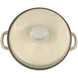 Spherical Enamel Pot with Stainless Steel Rim "Cream" 7 L I19205/1молоч photo 3