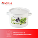 Cylindrical pot 5,5 l with hollow handle on the lid "Fresh Greens (white)" I161715/2зелфрэш photo 4