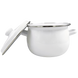 Spherical Enamel Pot with Stainless Steel Rim "White" 7 L I19205/1біла photo 3