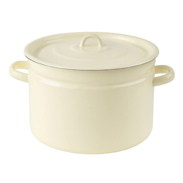 Cylindrical pot 9.0 L with hollow handle on the lid "Milk"