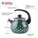 Kettle 2.5 L with stainless steel rim and whistle "Polka (emerald)" I27115изуполь photo 6