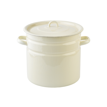 Cylindrical pot 12.0 L with hollow handle on the lid "Milk"