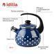 Kettle 2.5 L with stainless steel rim and whistle "Polka (blue)" I27115сполька photo 6