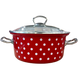 Set of Conical Pots with Stainless Steel Fittings &ldquo;Red Polka&rdquo; I1800кполька photo 3