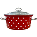 Set of Conical Pots with Stainless Steel Fittings &ldquo;Red Polka&rdquo; I1800кполька photo 4