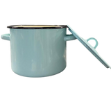Cylindrical pot 3.0 L with hollow handle on the lid "Turquoise"