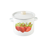 Cylindrical pot 7.0 L "Strawberry (white)"