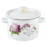 Cylindrical pot 3.0 L "Viola (white)"