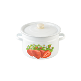 Cylindrical pot 9.0 L "Strawberry (white)"