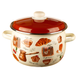 Spherical pot 5.0 L with stainless steel rim "Caf&eacute; de Cherie (milk)" I19165/4кафе photo 1