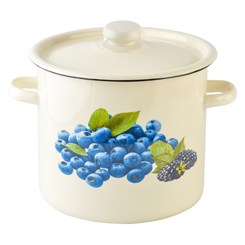 Cylindrical pot 7.0 L "Blueberry (milk)"