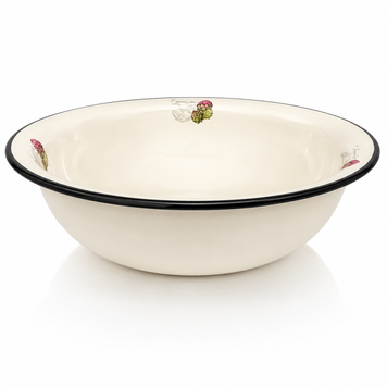 9 L Enamel Basin "Artichoke Idilia (Cream)"