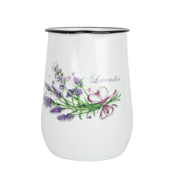 Jug 2.5 L "Lilac lavender bouquet (white)"