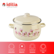 Spherical pot 5.0 L with stainless steel rim "Magnolia (milk)" I19165/2ммагнол photo 3