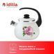 Kettle 2.5 L with stainless steel rim and whistle "Laura (white)" I27115/2whtLaur photo 5