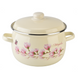 Spherical pot 5.0 L with stainless steel rim "Magnolia (milk)" I19165/2ммагнол photo 1