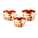 Set of spherical pots "Caf&eacute; de Chery (milk)" I946кафе photo 1